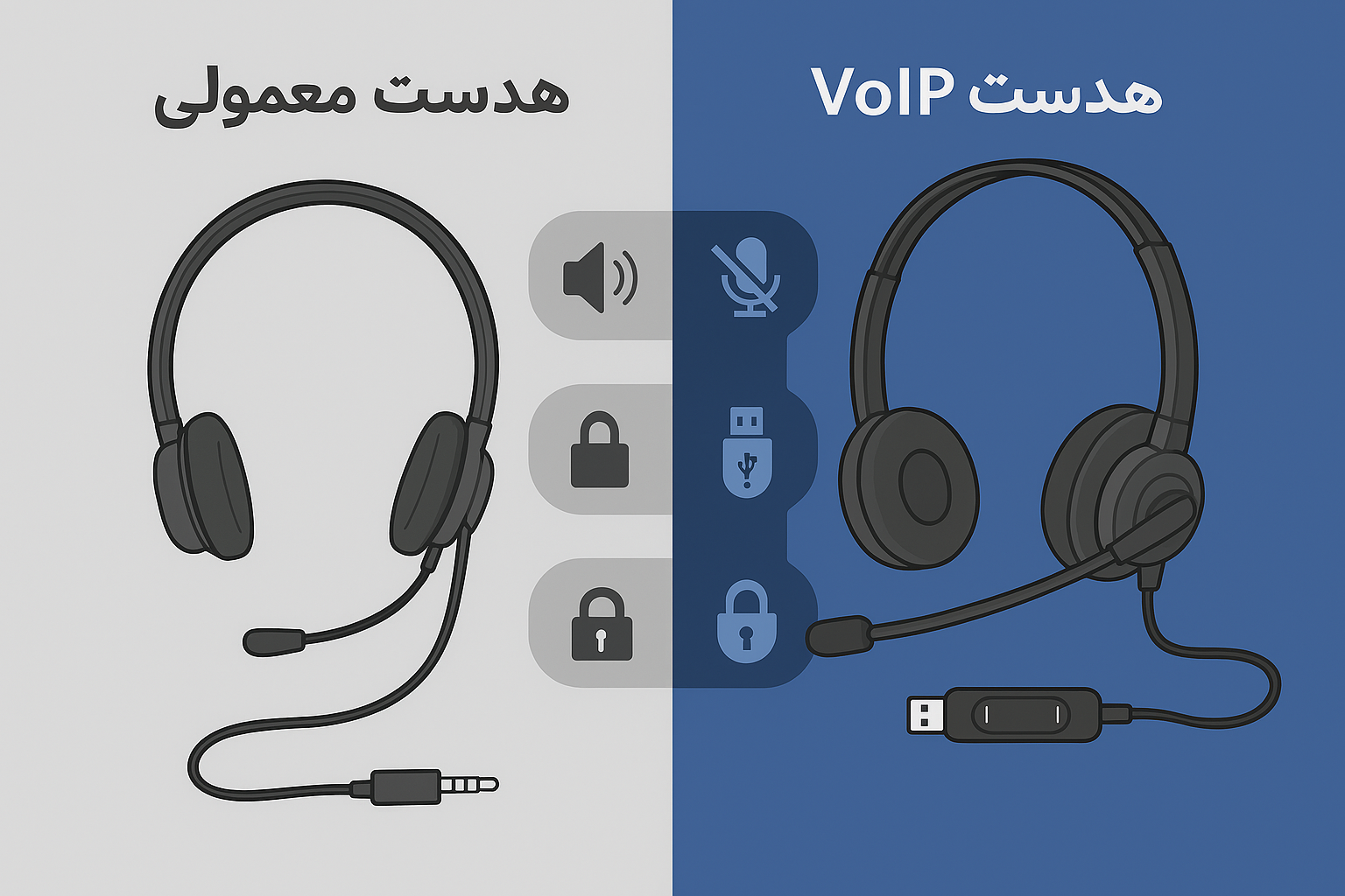 هدست اداری VoIP