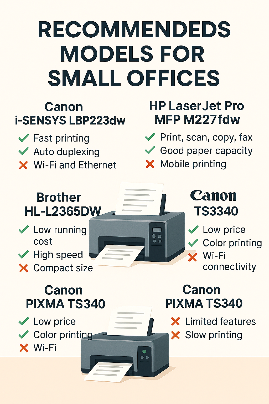 پرینتر مناسب دفاتر کوچک