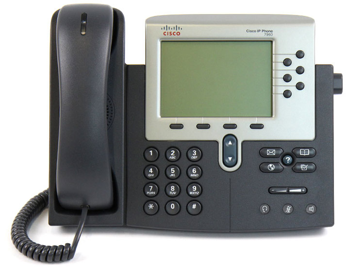 نمای روبرو Cisco 7960G IP Phone