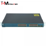 سوئیچ شبکه مدیریتی سیسکو مدل WS-C3560-24PS-S با 24 پورت PoE مناسب برای شبکه اداری