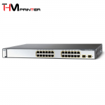 سوئیچ  مدیریتی سیسکو 24 پورت WS-C3750-24PS-S