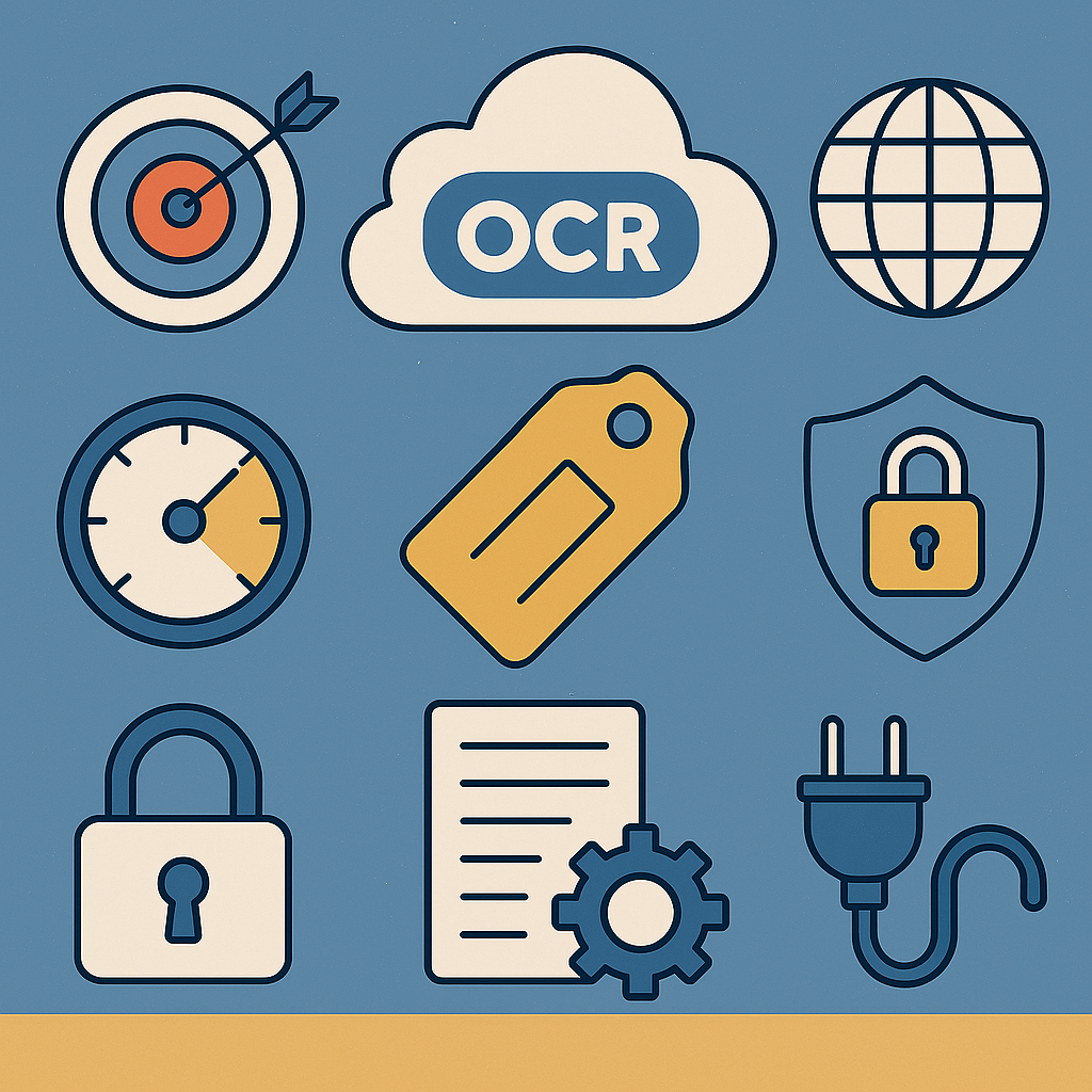 معیارهای کلیدی در انتخاب سرویسدهنده OCR ابری ✔️