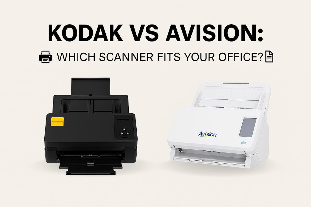 مقایسه اسکنر Kodak و Avision